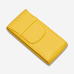 Portobello Leather Single Watch Pouch // Yellow