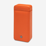 Via Leather Single Watch Slipcase // Orange
