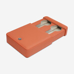 Via Leather Duo Watch Slipcase // Orange