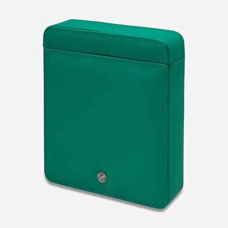 Via Leather Duo Watch Slipcase // Green
