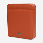 Via Leather Duo Watch Slipcase // Orange