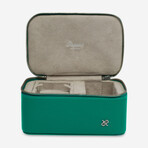 Via Leather Watch + Accessory Zip-Case // Green