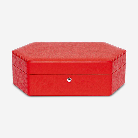 Portobello Leather 3 Watch Box // Ruby