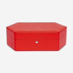 Portobello Leather 3 Watch Box // Ruby