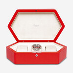 Portobello Leather 3 Watch Box // Ruby