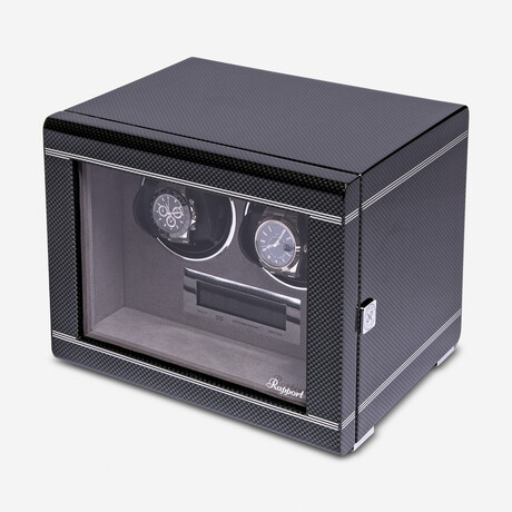 Formula Double Watch Winder // Carbon Fibre Finish