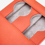 Via Leather Duo Watch Slipcase // Orange