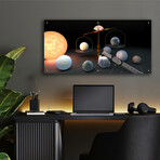 Measuring The Masses And Diameters Of The Trappist-1 Planets by NASA (12"H x 24"W x 0.13"D)