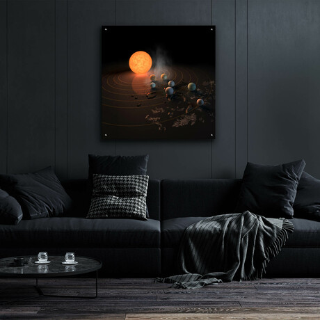 Abstract Concept Of Trappist-1 System by NASA (12"H x 12"W x 0.13"D)