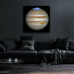 Hubble Captures Vivid Auroras In Jupiters Atmosphere by NASA (12"H x 12"W x 0.13"D)