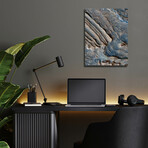 Periodic Layering In Becquerel Crater, Mars by NASA (12"H x 16"W x 0.13"D)