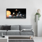 Measuring The Masses And Diameters Of The Trappist-1 Planets by NASA (12"H x 24"W x 0.13"D)