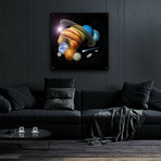 Solar System Montage With Eight Planets Artist Concept by NASA (12"H x 12"W x 0.13"D)