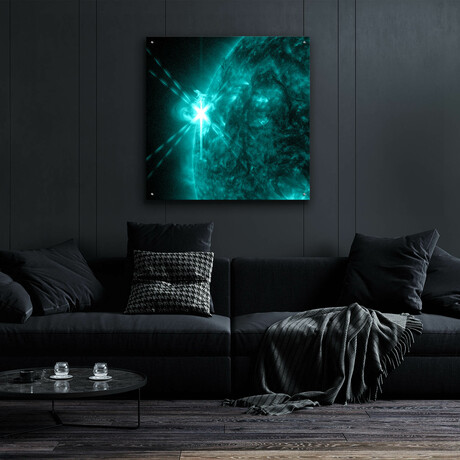 Sun Emits A Mid-level Flare by NASA (12"H x 12"W x 0.13"D)