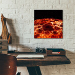 Cyclones Encircle Jupiter by NASA (12"H x 12"W x 0.13"D)