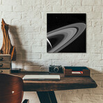 Saturn-lit Tethys by NASA (12"H x 12"W x 0.13"D)