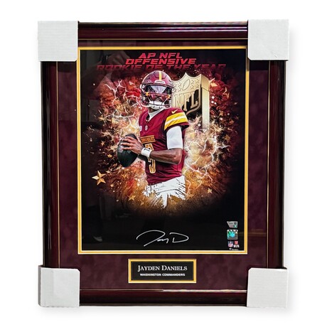 Jayden Daniels // WAS Commanders // Signed Photo + Framed // ROTY
