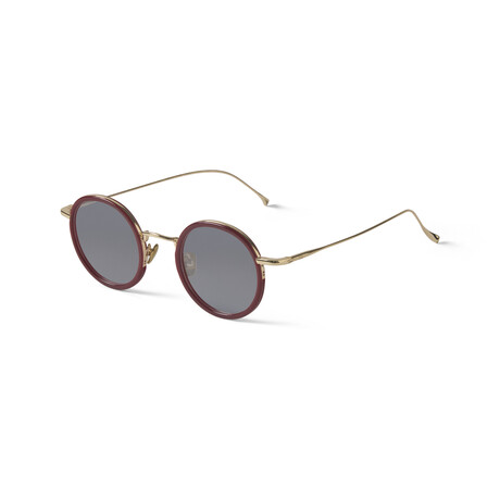 Men's // Nicolas Optical Glasses // Dark Red + Gold