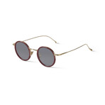 Men's // Nicolas Optical Glasses // Dark Red + Gold