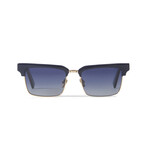 Men's // Paris Optical Glasses // Dark Blue Cobalt + Gold