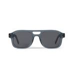 Men's Lenny Polarized Sunglasses //  Clear Stone Blue + Smoke