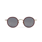 Men's // Nicolas Optical Glasses // Dark Red + Gold