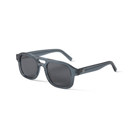 Men's Lenny Polarized Sunglasses //  Clear Stone Blue + Smoke