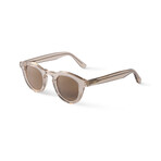 Men's Jude Polarized Sunglasses // Clear Mocca + Brown
