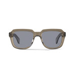 Men's Reuben Polarized Sunglasses // Clear Taupe + Smoke