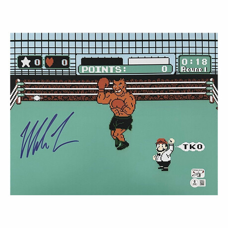 Mike Tyson // Signed 11x14 Punchout