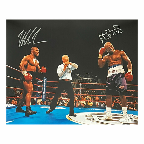 Holyfield & Tyson // Dual Signed 16x20 Photo