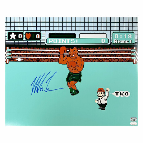 Mike Tyson // Signed 16x20 Punchout