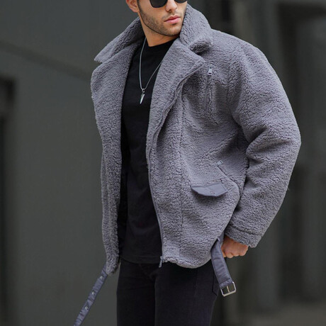 Plush Biker Jacket // Smoked (S)