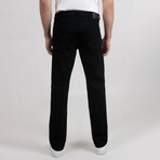 Black Rinse Wash Straight Fit Jeans - Lift // Black (28/30)
