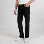 Black Rinse Wash Straight Fit Jeans - Lift // Black (28/30)
