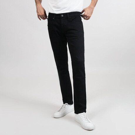 Black Rinse Wash Slim Fit Jeans - Lift // Black (28/30)
