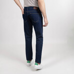 Dark Blue Rinse Wash Slim Fit Jeans - Rotary // Indigo (28/30)