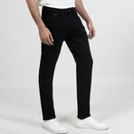 Black Rinse Wash Slim Fit Jeans - Lift // Black (28/30)