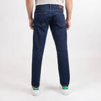 Dark Blue Rinse Wash Slim Fit Jeans - Rotary // Indigo (28/30)