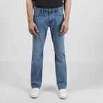 Light Wash Straight Fit Jeans - Ultra // Indigo (28/30)