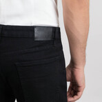 Black Rinse Wash Straight Fit Jeans - Lift // Black (28/30)