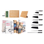 Bunka Complete 9-Piece Deluxe Set : 4 Knives