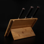 Magnetic Bamboo Knife Holder (Foldable) // 32 X 22 Cm