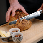 Bread Knife // 20 Cm Blade // Pakka Damas Collection