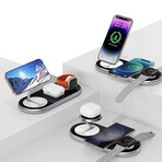3 in 1 Mag-Safe Charging Station for Apple Devices // Silver