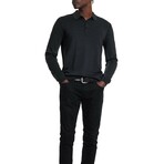 Gustave Magic Wash Sweater Polo // Black (S)