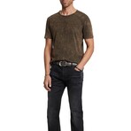 Gould Ss Crew With Spray Wash // Sienna Brown (XS)