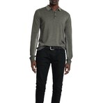 Gustave Magic Wash Sweater Polo // Charcoal Htr (XS)