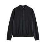 Gustave Magic Wash Sweater Polo // Black (S)