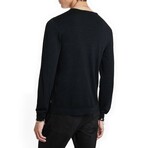 Eren Ls Merino Blend Henley W Magic Wash // Navy (XS)